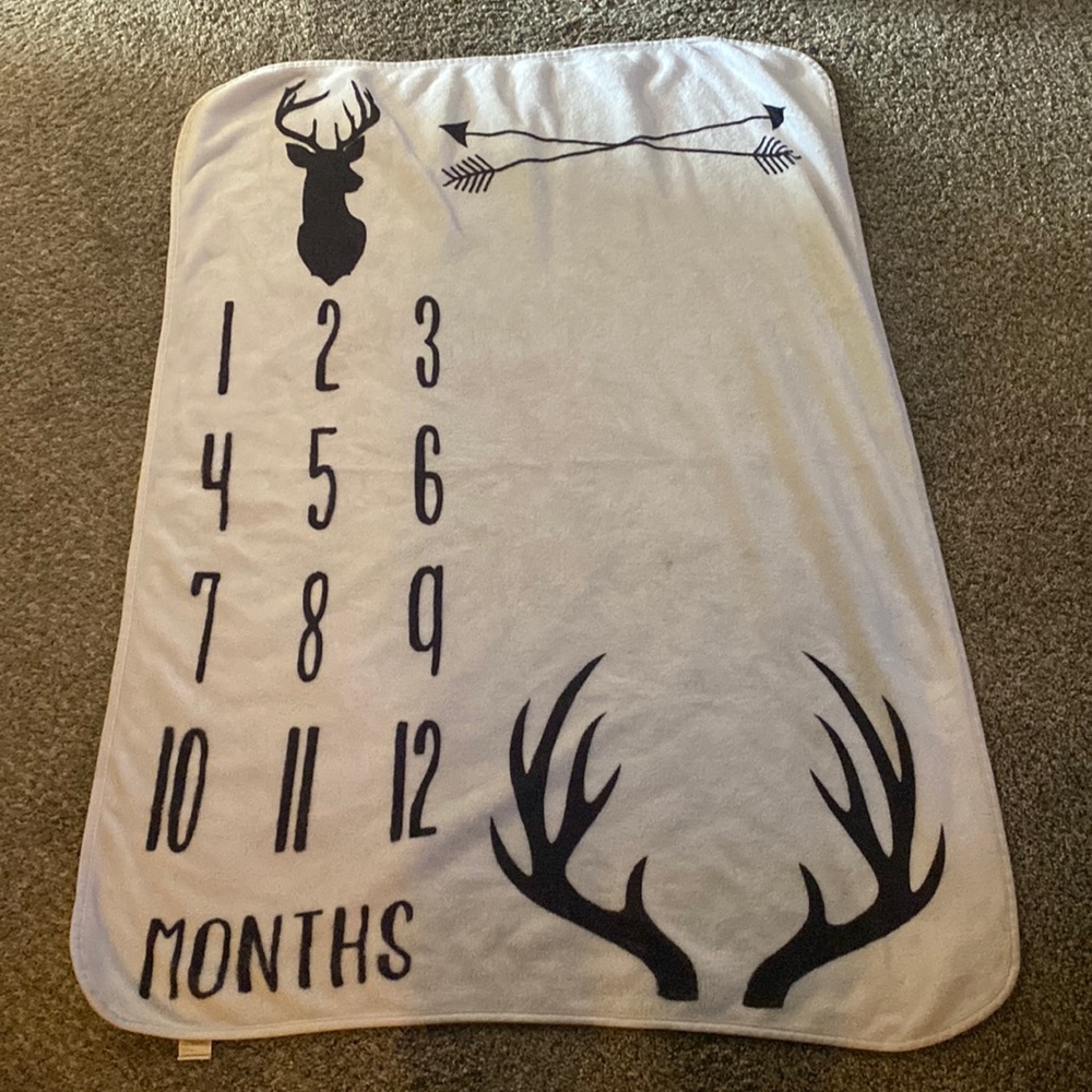 Baby month blanket